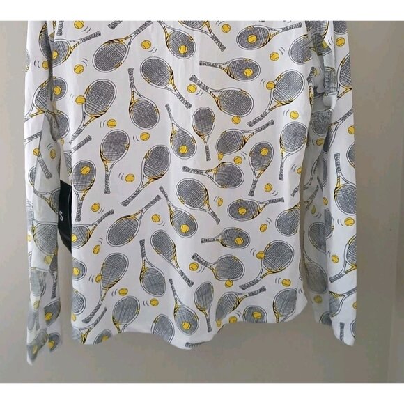 New Ibkul Long Sleeve 1/4 Zip Pullover Top - Picture 11 of 12